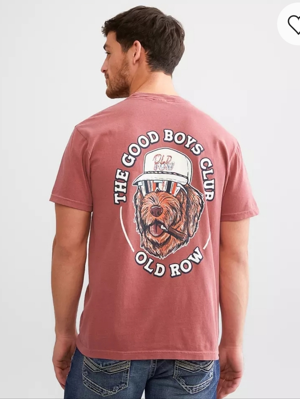 Old Row Men's The Good Boys Club Graphic T-Shirt Size 2XL Faded Red NEW Casual